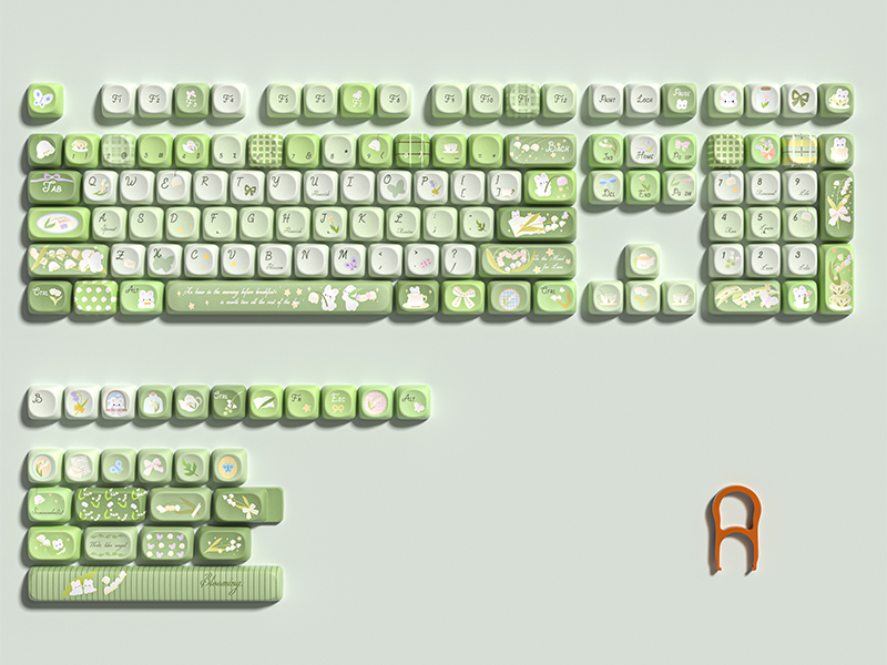 green keycaps