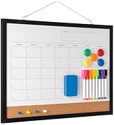 Dry Erase Calendar Whiteboard, 17