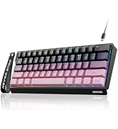 SEUNKWANG F61 60% Gaming Keyboard Wired, RGB Backlit Membrane Keyboard with PBT Keycaps, Compact ...
