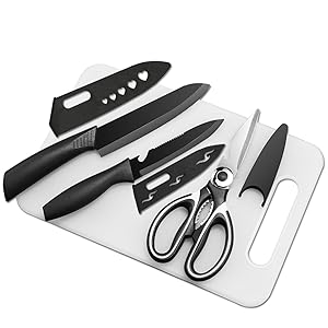 Chopping board knife set