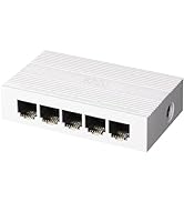 BZIZU 5-Port Gigabit Ethernet Switch, Plug and Play Unmanaged Network Splitter, Small Desktop Siz...