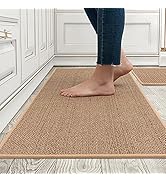 MontVoo Kitchen Rugs and Mats Washable [2 PCS] Non-Skid Natural Rubber Kitchen Mats for Floor Run...