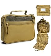 SUNRISING Tactical Toiletry Bag for Men - Hanging Travel Dopp Kit, Shaving Hygiene Organizer, Dur...