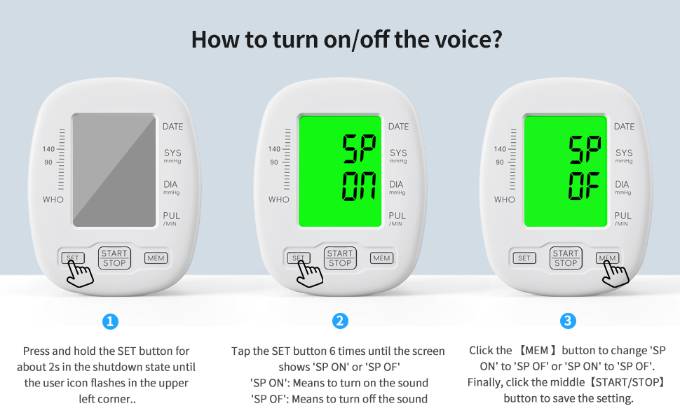 u131-turn on/off the voice