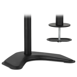 dual monitor stand, dual monitor grommet mount