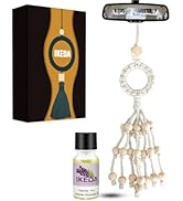 ikeda fragrance Air Freshener for Car, Lavender Scent Woven Aromatherapy Charm Diffuser with 10ml...