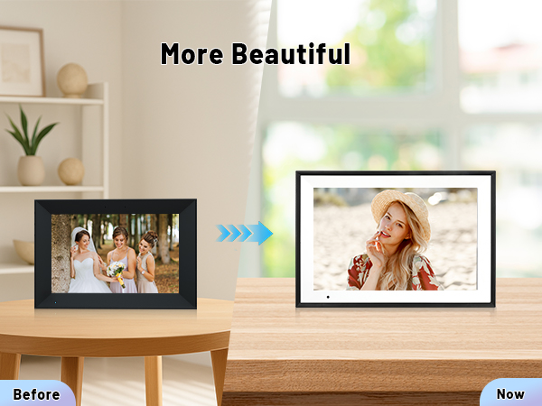 digital picture frames load from phone electronic picture frame