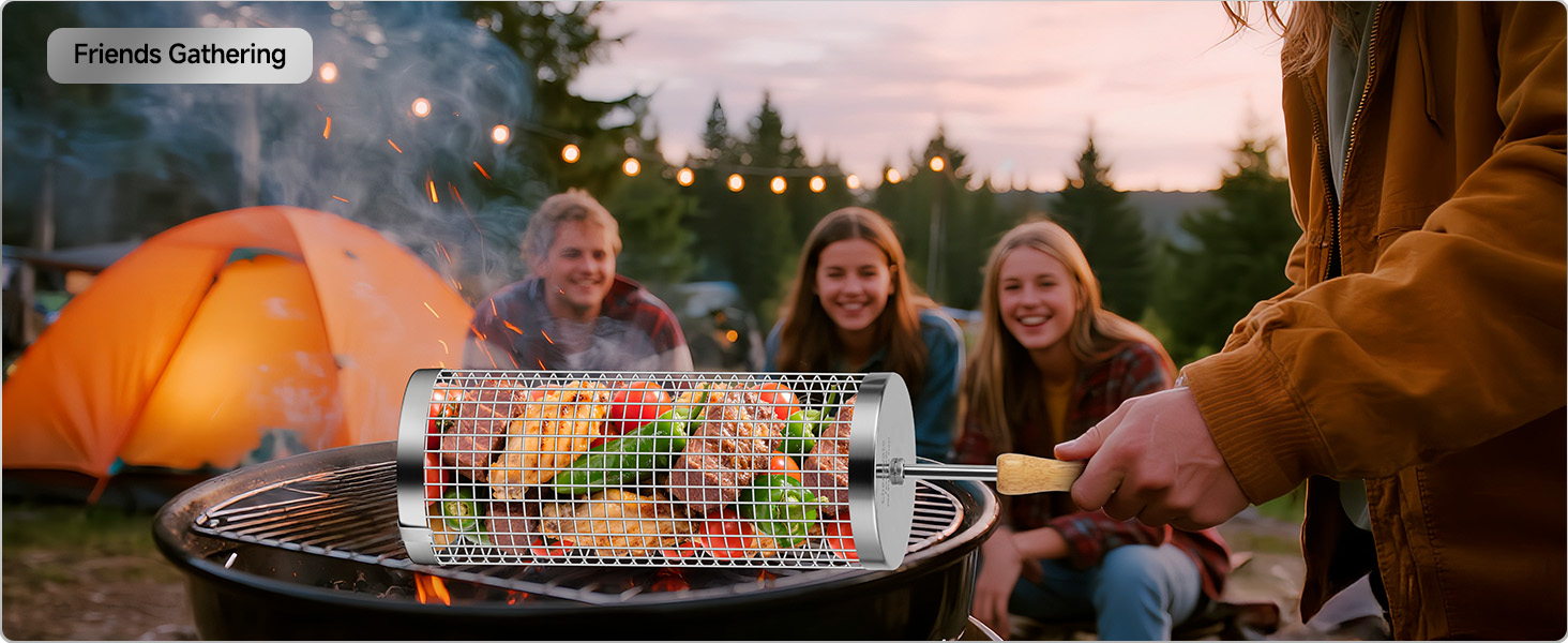 Friends Gathering-Perfect Grill Tools.