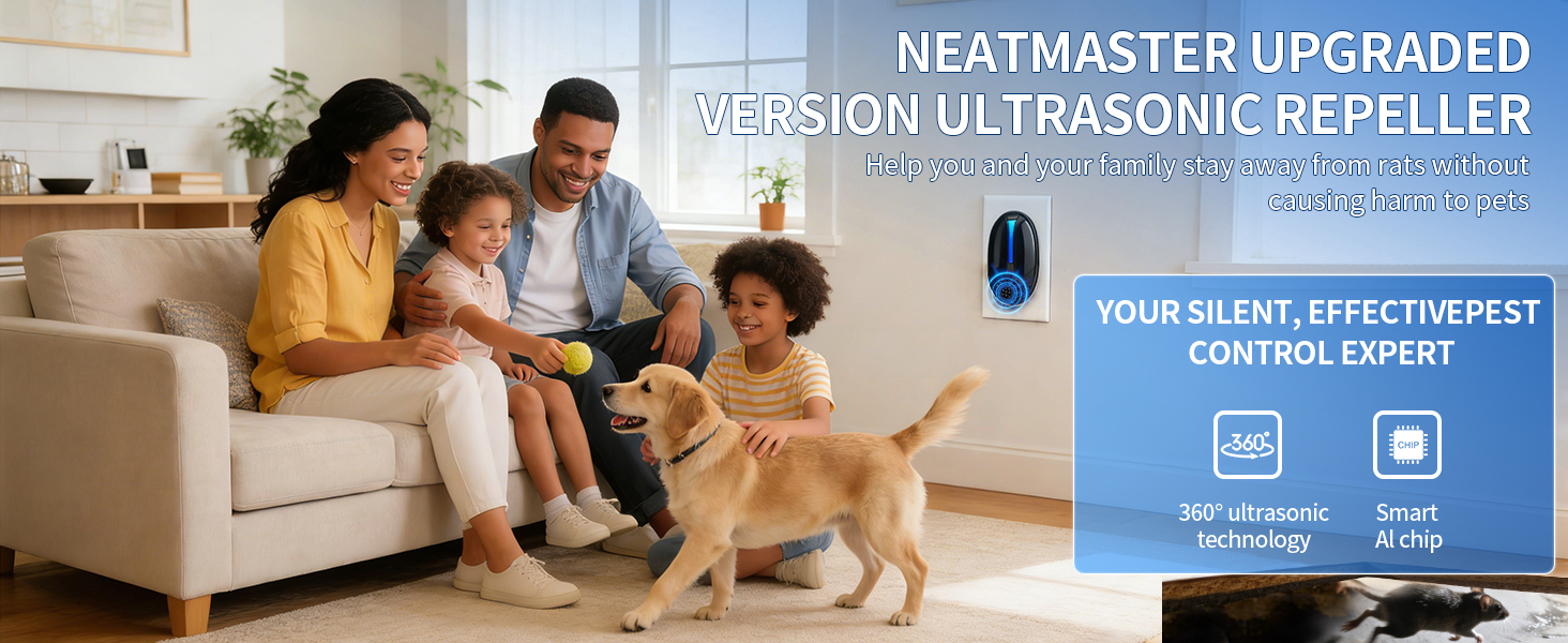 Help you and your family stay away from rats without causing harm to pets