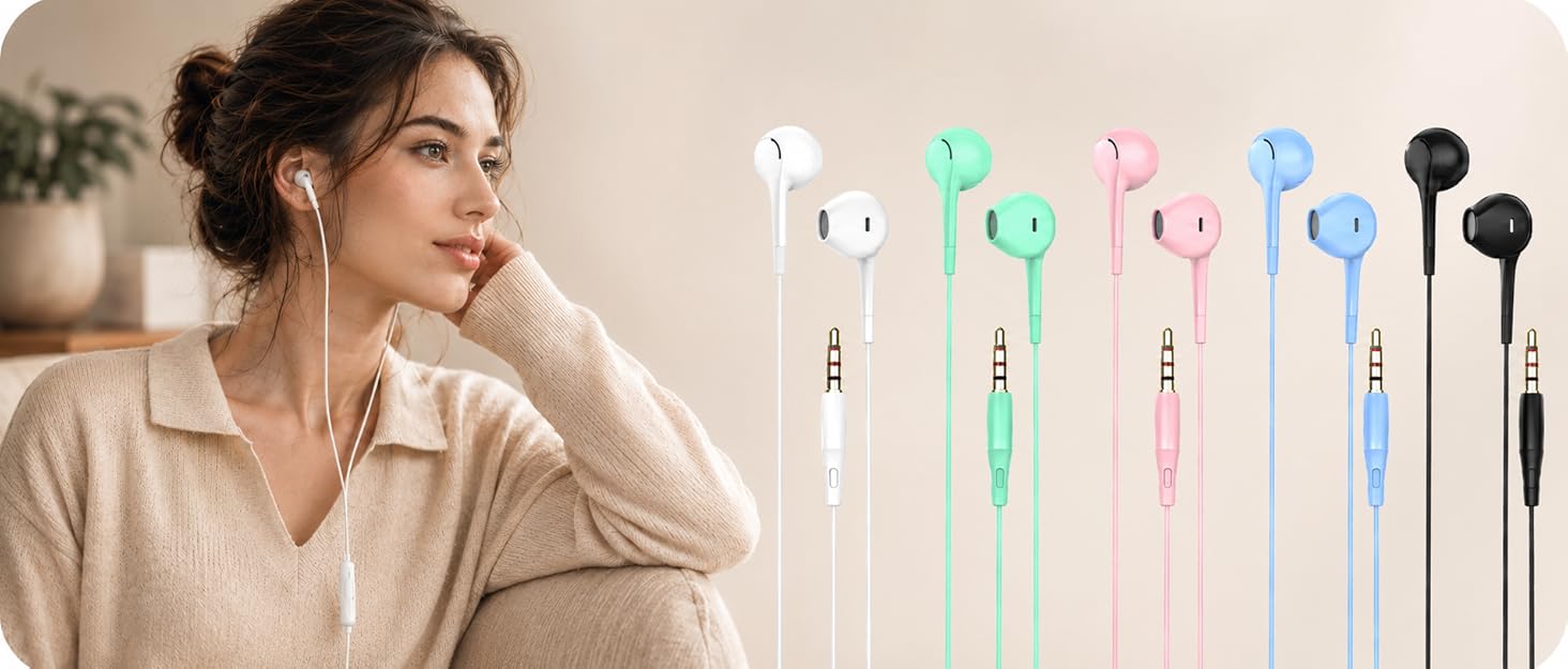 HUOMU wired earphones