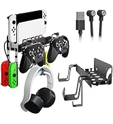 EJGAME Wall Mount Bracket Compatible with Nintendo Switch/OLED,Metal Wall Mount Kit Shelf Stand A...