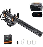 COMICA VM40 Shotgun Microphone with Wireless Modes, 48kHz/32-bit, 32GB Storage, Safety Audio Trac...