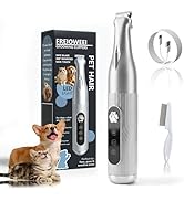 2026 New Dog Paw Trimmer with LED Light - Cordless Quiet Precision Groomer for Dogs &amp; Cats, Low N...
