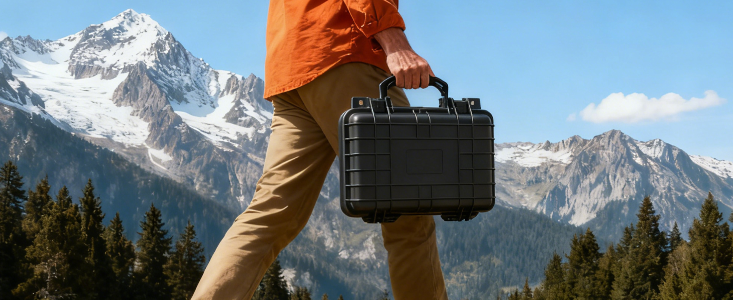 Water-proof Box, with Cush- Proof Sponge, IP67 Water Proof Grade