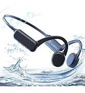 AYI Professional Swim Headphones True Bone Conduction Open Ear Headset MP3 Player Built-in 16G Me...