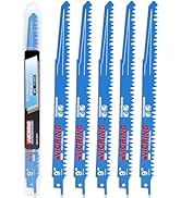 Wood Pruning Reciprocating Saw Blades 9 Inch Sawzall Blades for Trees High Carbon Steel Pruning B...