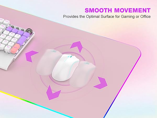 TARKARI Magnetic Wireless Charging RGB Mouse Pad