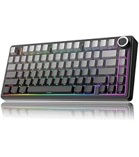 MechLands Aula F75 MAX Wireless Gaming Keyboard with Screen & Knob, 75% Hot Swappable Mechanical Key...