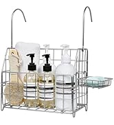 Large Rustproof Shower Caddy Hanging, 304 Stainless Steel Hanging Shower Organizer Basket for Bat...