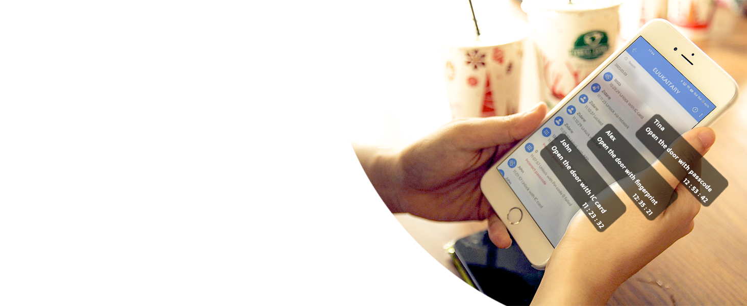 keypad door lock with handle