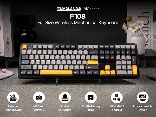 F108 Grey Yellow