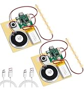 2PCS Customize Recording Module with LED Strip DIY Music Voice Recording Module Chip with Speaker...