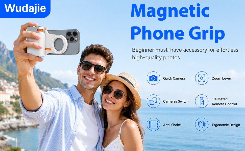 iphone camera grip,magnetic phone camera grip,phone selfie grip ,camera grip,phone camera grip