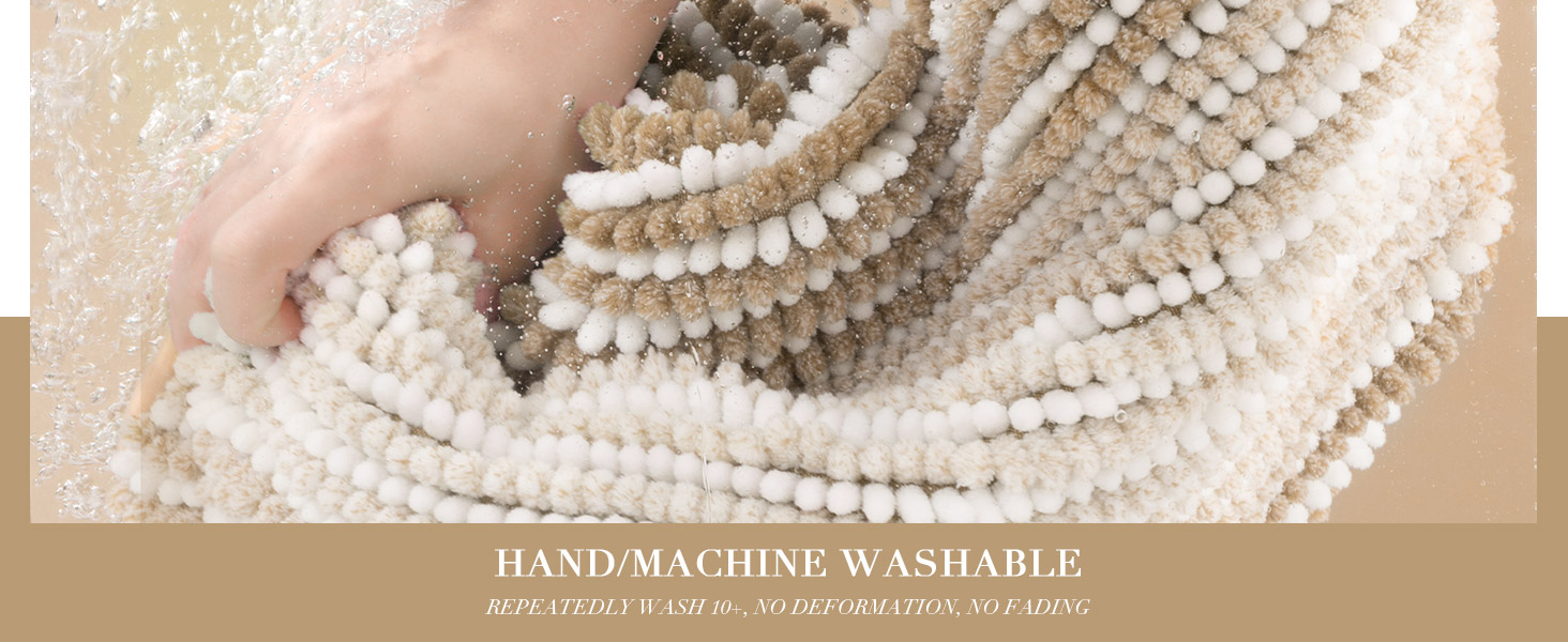 washable bath rug