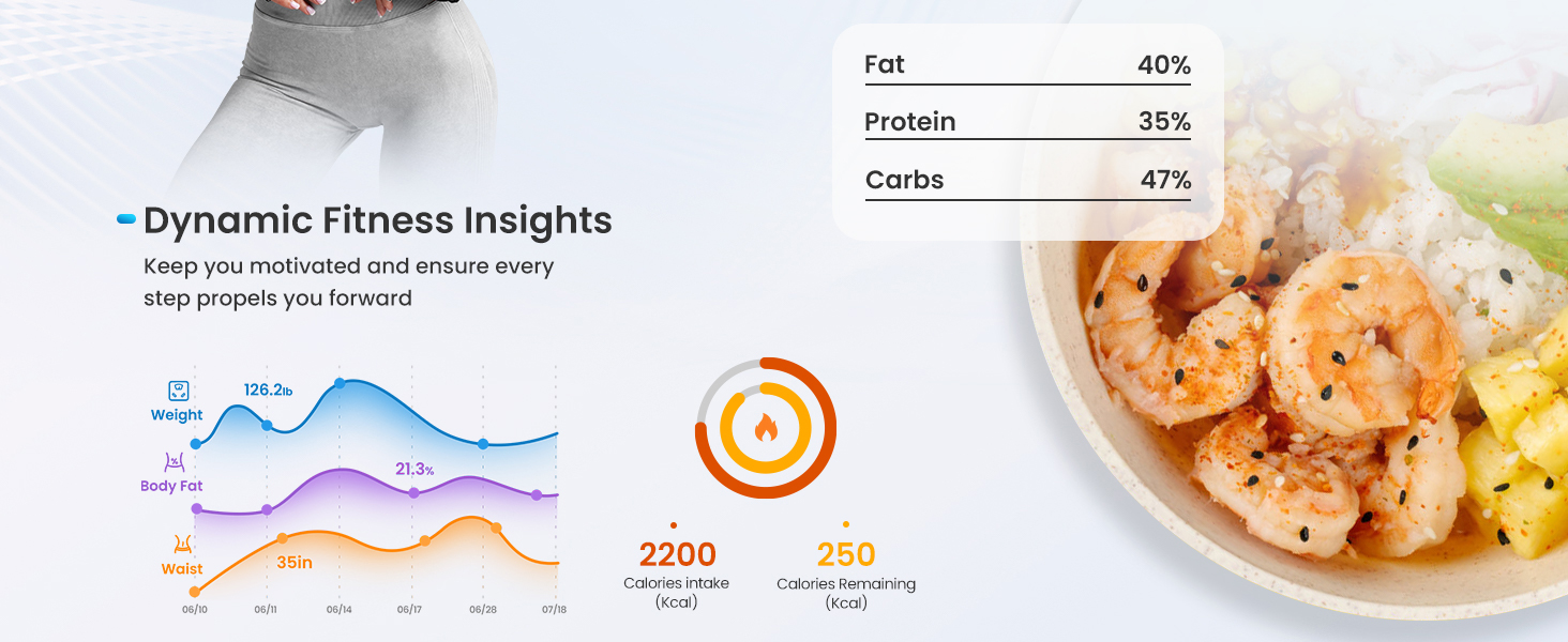 Renpho Smart Scale for Body Weight 500lb, Large Display Weight Scale, Body Fat Scale for BMI Muscle