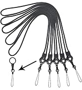 YOUOWO 5 Pack Lanyards Detachable Neck Lanyard for Pen Phone id Badges Holder Keys Office Name Ba...