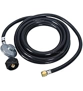 GasSaf 6 Feet Low Pressure Propane Regulator with CSA Certified LPG Hose Most LP Gas Grill, Heate...