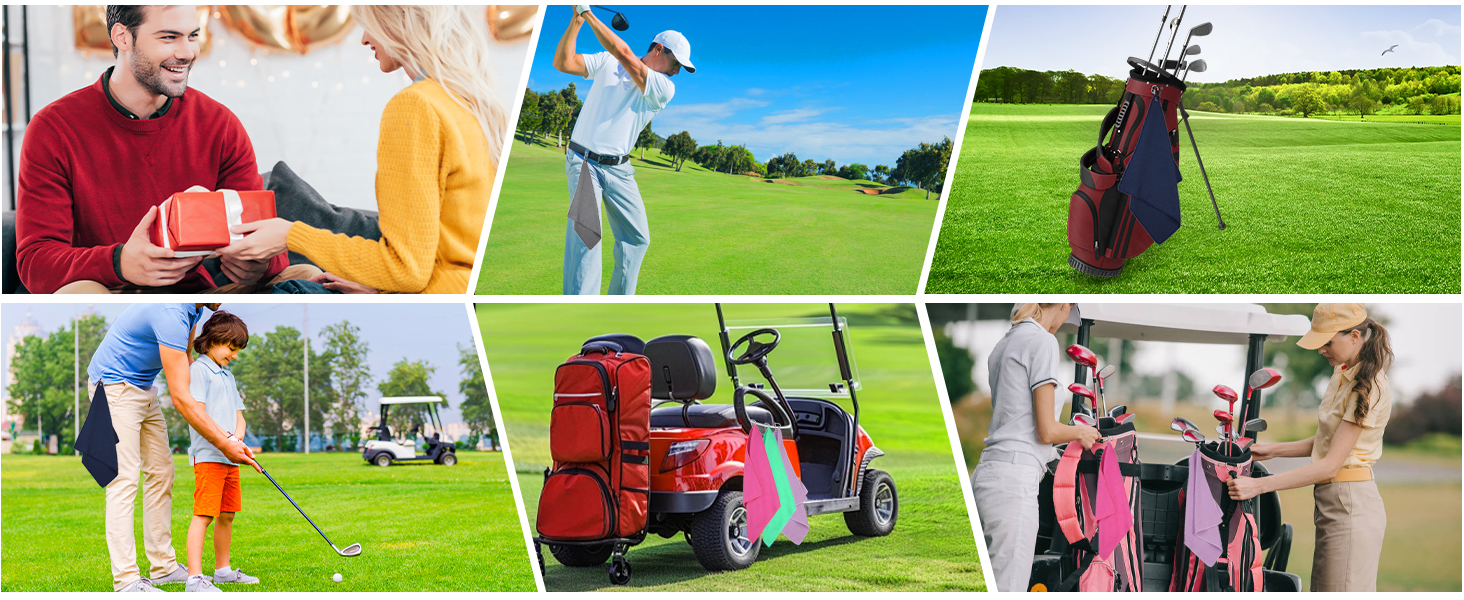 Premium Microfiber Waffle-Pattern Golf Towels for men&amp;#39;s Golf Club Bag