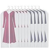Zilink Clear Coat Covers Garment Bag 54-inch Garment Bags for Hanging Clothes Storage Bag for Coa...
