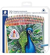 Staedtler Colored Pencils, Triangular Barrel, 4mm, 72 Pieces (1278CM72A6)