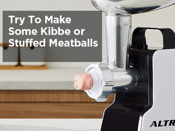 ALTRA LIFE electric meat grinder with Kibbe set
