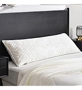 downluxe Shredded Memory Foam Full Body Pillow 20 x 54-Long Body Pillow for Adult,Side and Back S...
