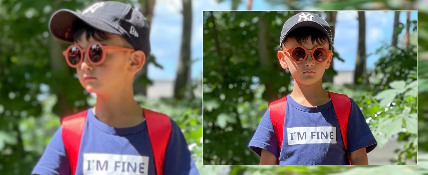 SOJOS Cute Round Polarized sunglasses for kids Girls Boys Vintage UV400 Protection Children SK5606