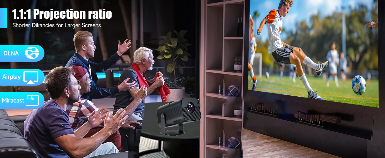 mini projector with wifi and bluetooth