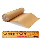 Katbite Parchment Paper Roll 15in x 115ft, Unbleached Pachment Baking Paper Roll 145 Sq.Ft, Non-S...