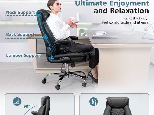 office chair with footrest
