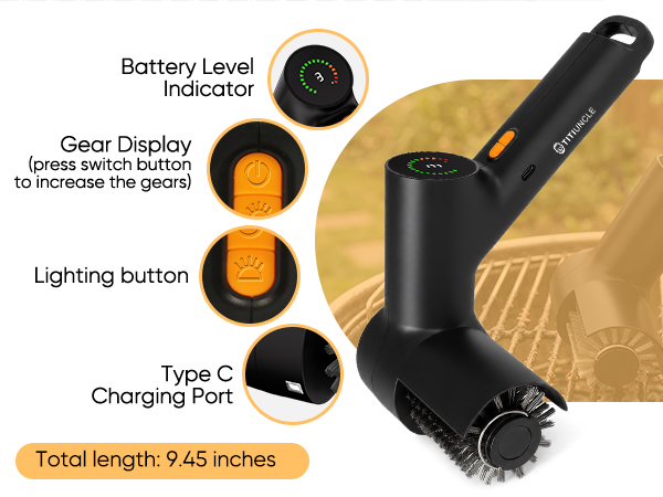 power grill brush for outdoor grill