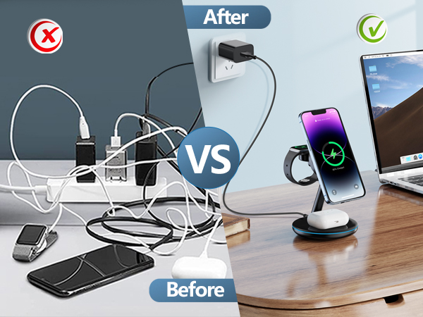 3 in 1 Charging Station for Apple Devices