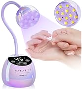 Makartt UV LED Nail Lamp - Gooseneck UV Light for Gel Nails USB 39mW/cm² Cordless Flash Cure Lamp...