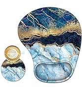 ArtSo Ergonomic Mouse Pad with Wrist Support Gel Mouse Pad Wrist Rest, Non-Slip PU Base Comfortab...