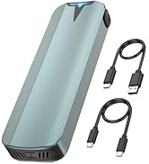 NVMe Enclosure, M.2 SSD Case, Tool-Free 10Gbps USB 3.2 Gen2 M2 SATA External Adapter, Upgrade Coo...