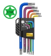 AMTOVL Star Allen Wrench Set, 9PCS Star Key Set, T10-T50, Long Arm Star Key Set, Color Coding TX ...