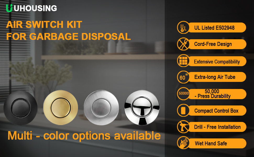 GARBAGE DISPOSAL AIR SWITCH KIT