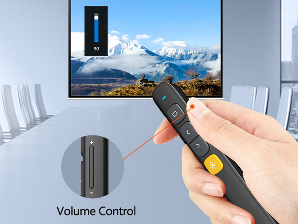 Norwii-N29-long-range-presentation-clicker-Volume Control