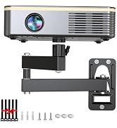 DAWASAPAT Universal Porjector Mount Foldable Projector Wall Mount 1/4" Screw, Adjustable Tilt&amp;Swi...