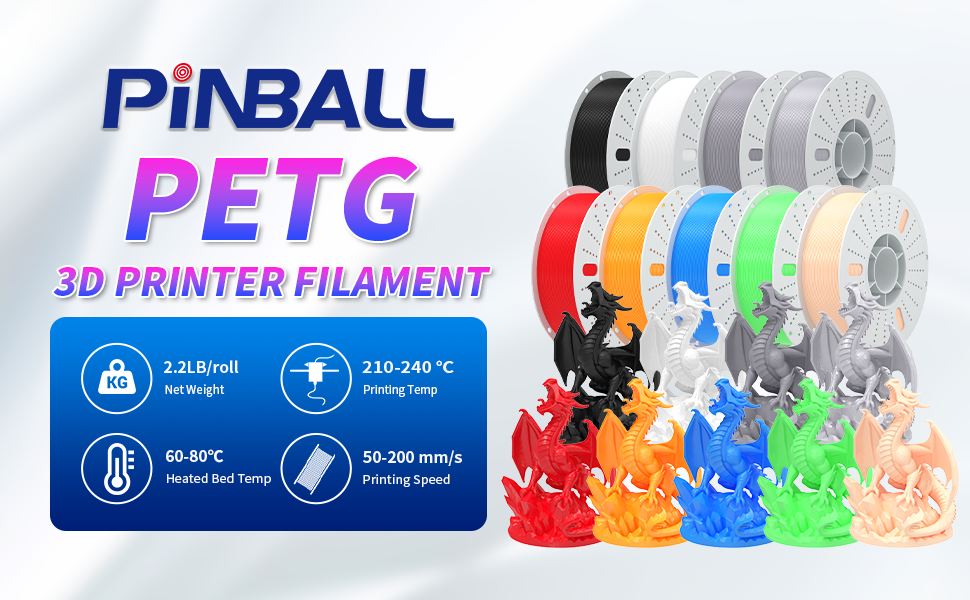 PINBALL PETG 3D PRINTER FILAMENT